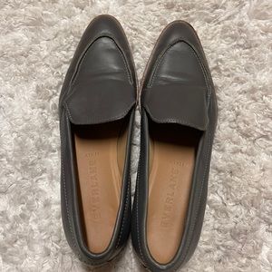 Everlane Charcoal Leather Loafers